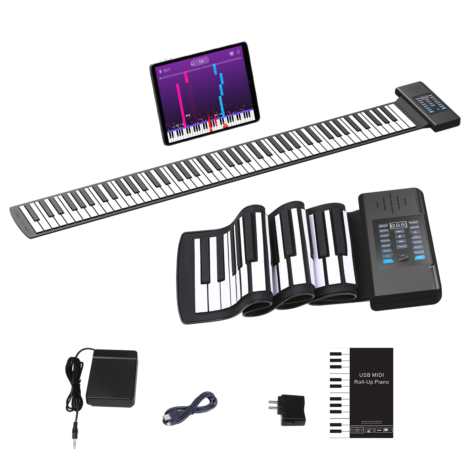 OYAYO 88 Keys Roll Up Piano Keyboard