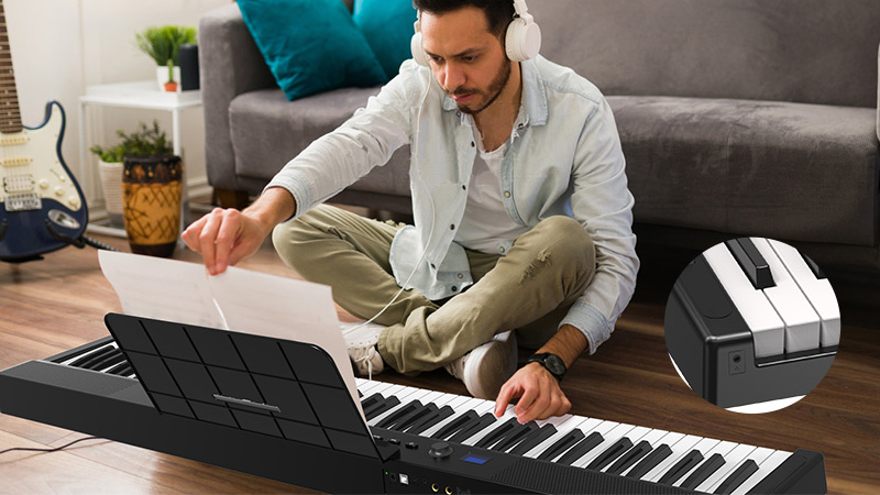Unleash Your Music Anywhere: The 88-Key Portable Foldable Keyboard